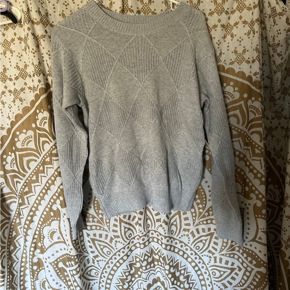 St. John's Bay women’s Light Gray Knit Sweater